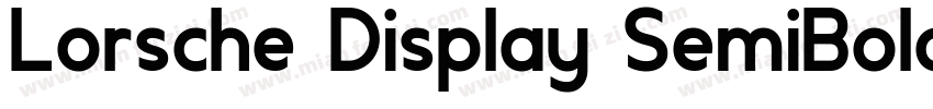 Lorsche Display SemiBold字体转换